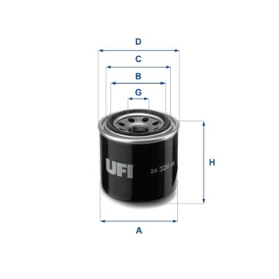 24.326.00 UFI Filtro carburante 