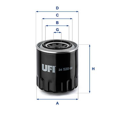 24.520.00 UFI Filtro carburante 