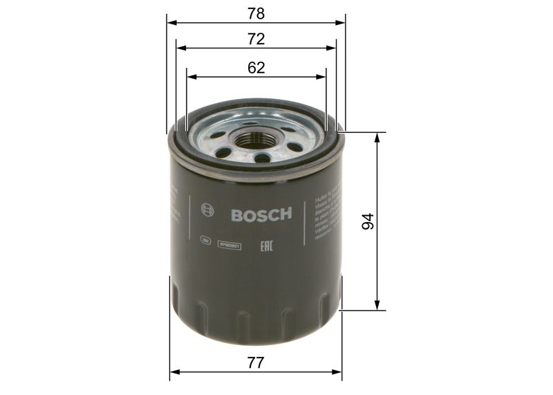 F026407268 BOSCH Filtro olio 