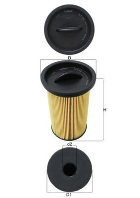 KX69 KNECHT Filtro carburante 