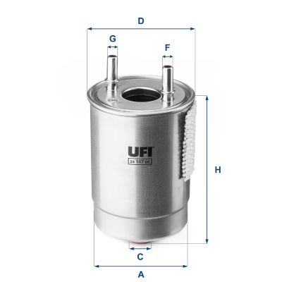 24.147.00 UFI Filtro carburante 