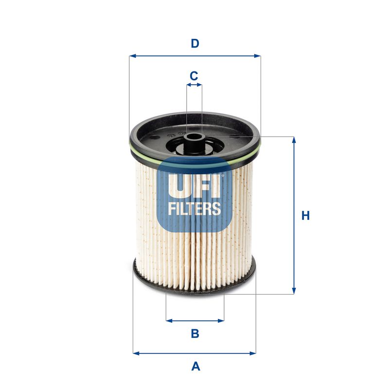 26.122.00 UFI Filtro carburante 