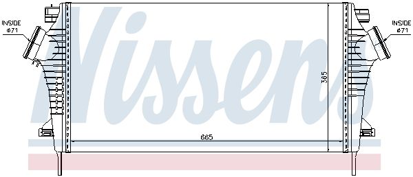 96554 NISSENS Intercooler 