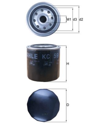 KC59 KNECHT Filtro carburante 
