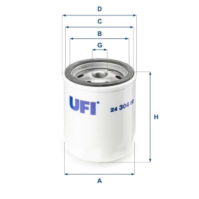 24.304.00 UFI Filtro carburante 