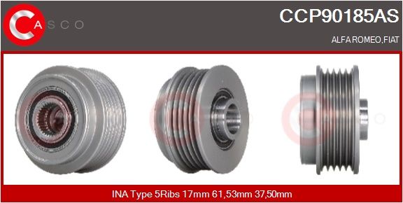 CCP90185AS CASCO Puleggia cinghia, Alternatore 