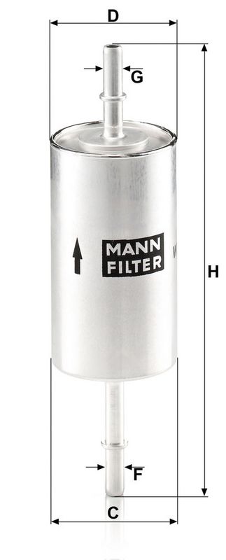 WK512/1 MANN-FILTER Filtro carburante 