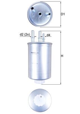 KL505 KNECHT Filtro carburante 