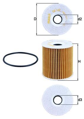 OX149D KNECHT Filtro olio 