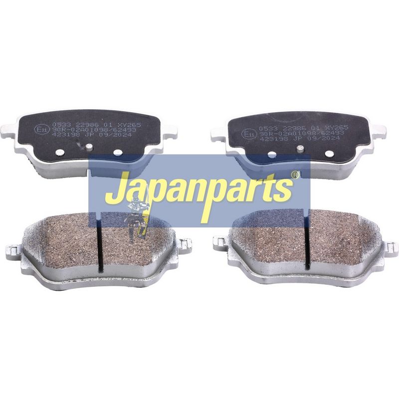 PP-0533AF JAPANPARTS Kit pastiglie freno, Freno a disco 
