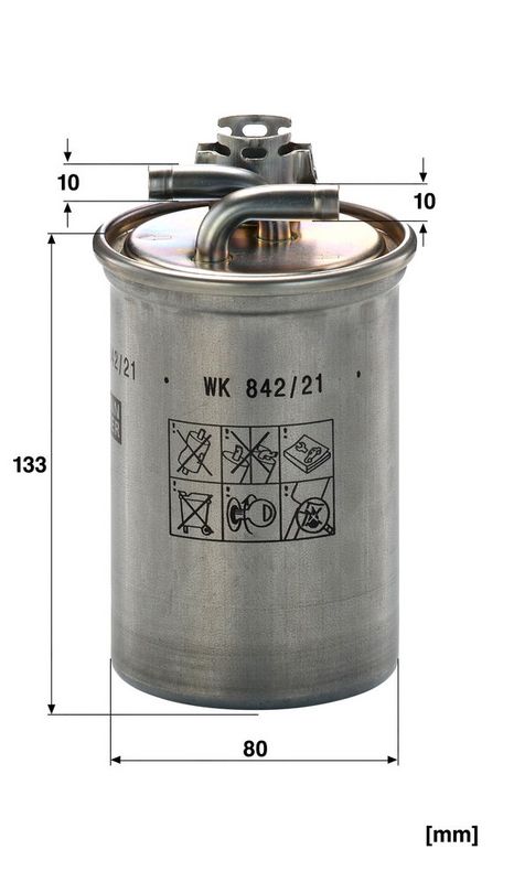 WK842/21X MANN-FILTER Filtro carburante 