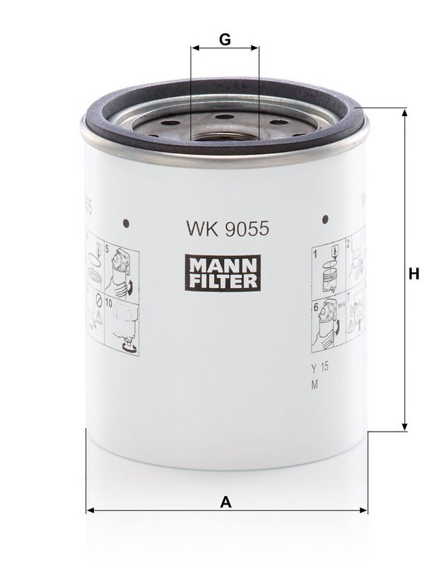 WK9055Z MANN-FILTER Filtro carburante 