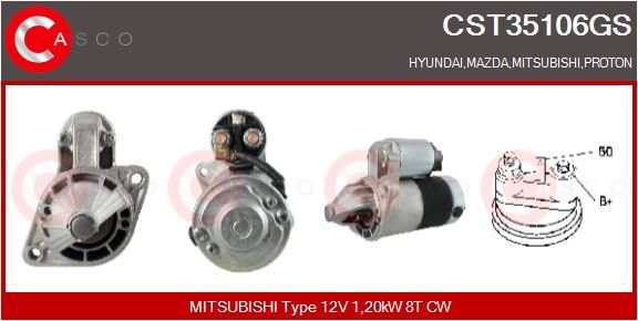 CST35106GS CASCO Motorino d'avviamento 