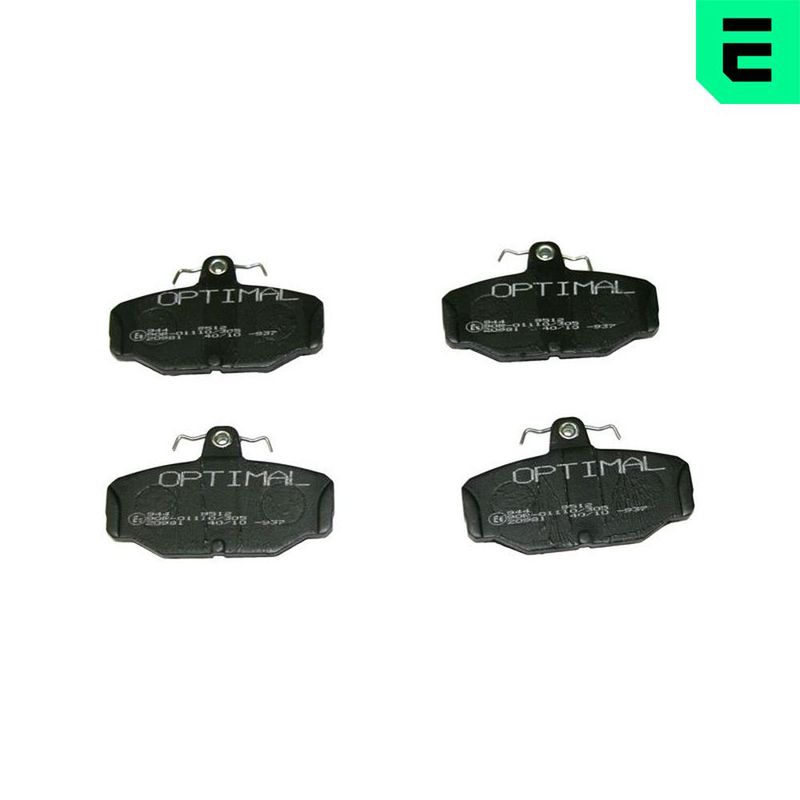 BP-09512 OPTIMAL Kit pastiglie freno, Freno a disco 