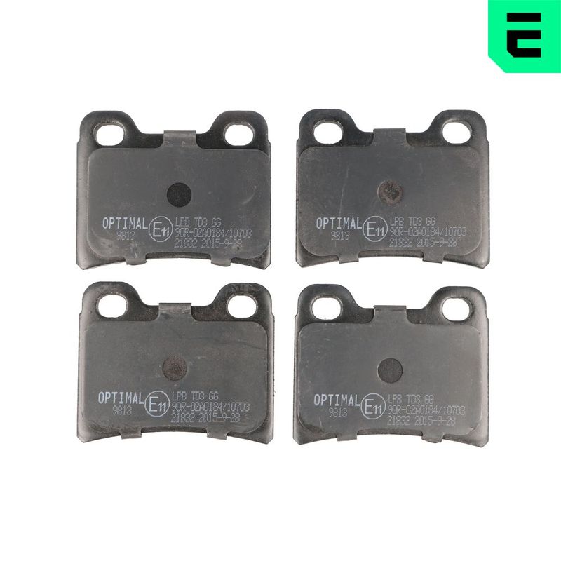 BP-09813 OPTIMAL Kit pastiglie freno, Freno a disco 
