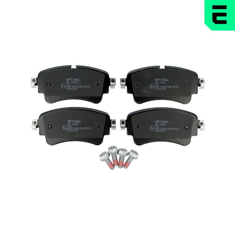 BP-12839 OPTIMAL Kit pastiglie freno, Freno a disco 