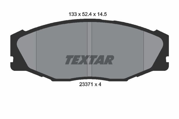 2337101 TEXTAR Kit pastiglie freno, Freno a disco 