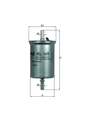 KL165 KNECHT Filtro carburante 