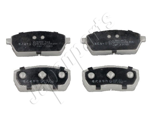 PA-886AF JAPANPARTS Kit pastiglie freno, Freno a disco 