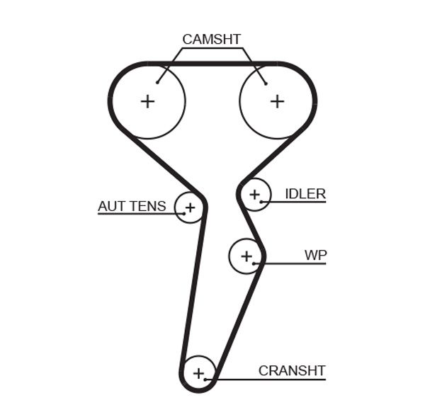 K045671XS GATES Kit cinghie dentate 