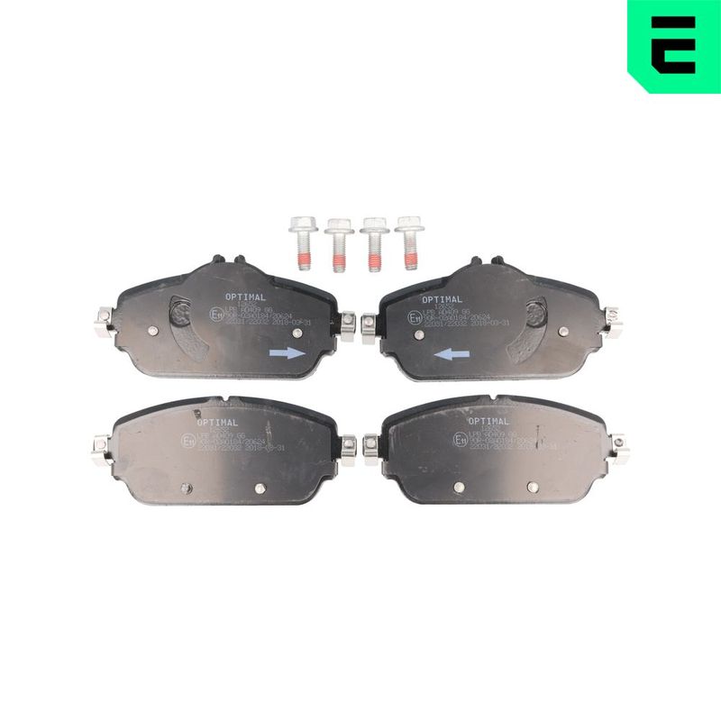 BP-12652 OPTIMAL Kit pastiglie freno, Freno a disco 