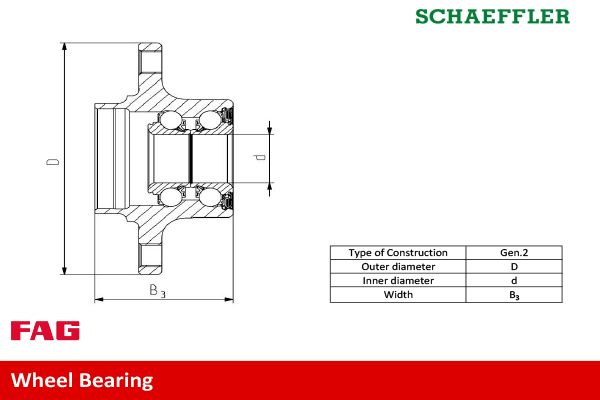 713620290 Schaeffler FAG Kit cuscinetto ruota 
