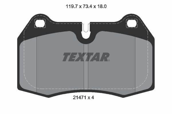2147102 TEXTAR Kit pastiglie freno, Freno a disco 