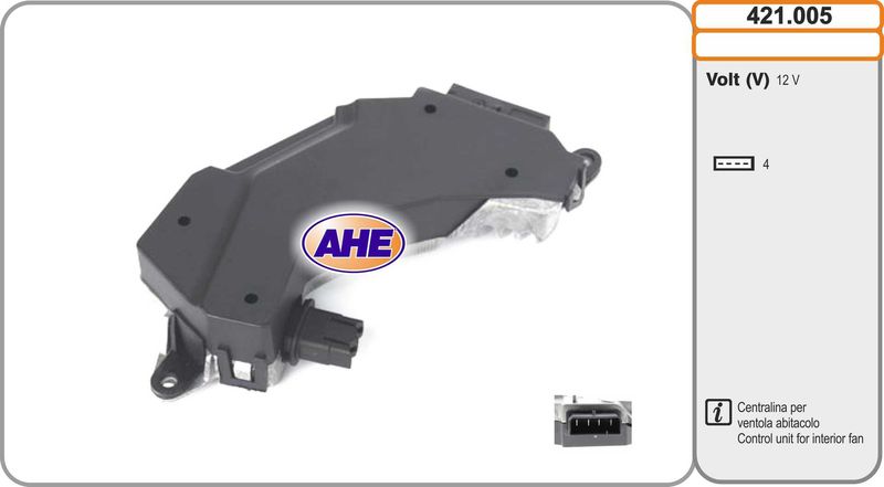 421.005 AHE Centralina, Ventola elettr. (Raffreddamento motore) 