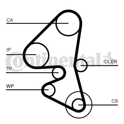 CT1163K1 CONTINENTAL CTAM Kit cinghie dentate 