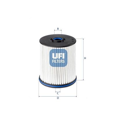 26.E2X.02 UFI Filtro carburante 