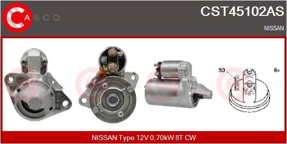 CST45102AS CASCO Motorino d'avviamento 
