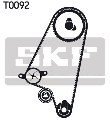 VKMA90001 SKF Kit cinghie dentate 