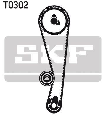 VKMA90001 SKF Kit cinghie dentate 