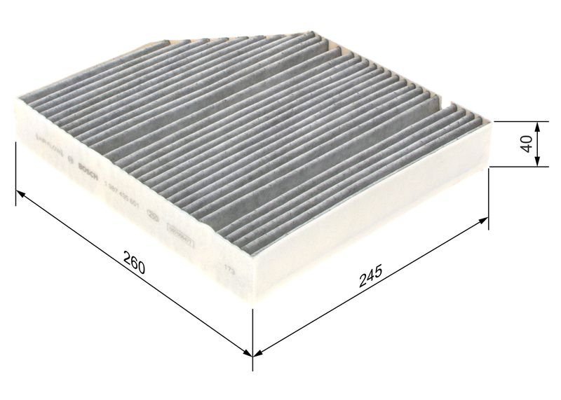 1987435601 BOSCH Filtro, Aria abitacolo 