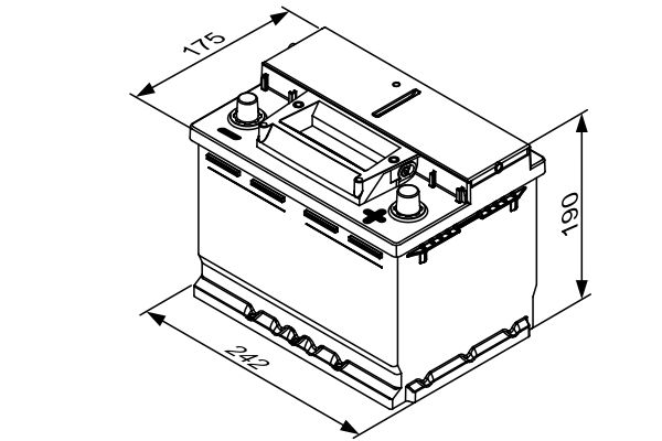 0092S4E051 BOSCH Batteria avviamento 