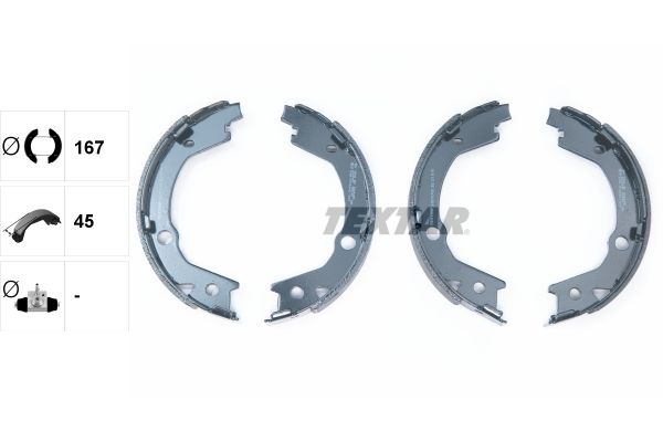 91070700 TEXTAR Kit ganasce, Freno stazionamento 