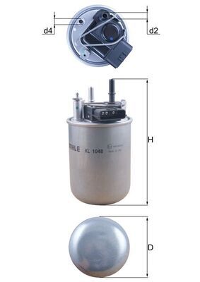 KL1048 KNECHT Filtro carburante 