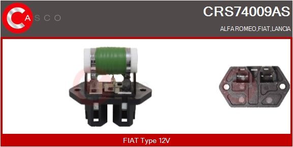 CRS74009AS CASCO Resistenza anteriore, elettromotore (ventola radiatore) 