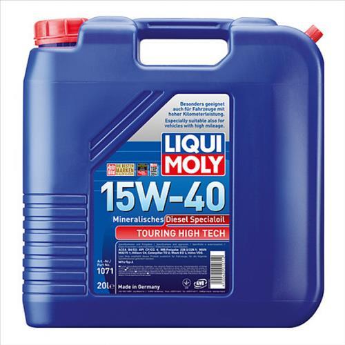 LIQUIMOLY OLIO TOURING HIGH TECH DIESEL SPECIAL OIL 15W-40 (20 l) 1071